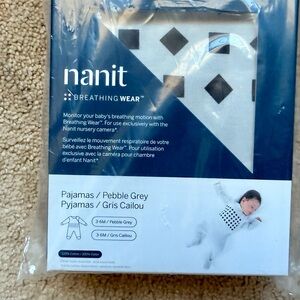 Nanit Breathing Wear Sleep Sack in White and Gray